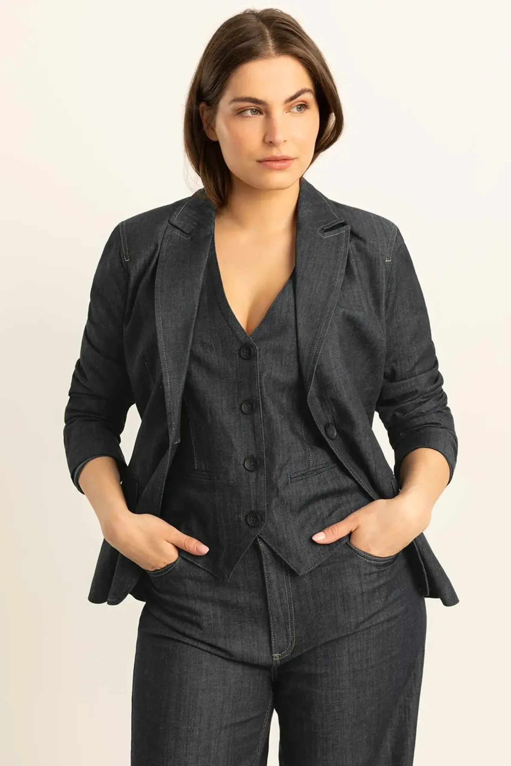 Expresso Blazer - Jasjes^Blazer DARK BLUE DENIM