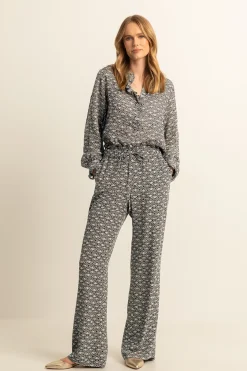 Expresso Broeken^Broek ZWART