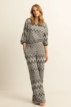 Expresso Broeken^Broek ZWART