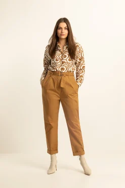 Expresso Broeken^Broek MIDDEN BRUIN