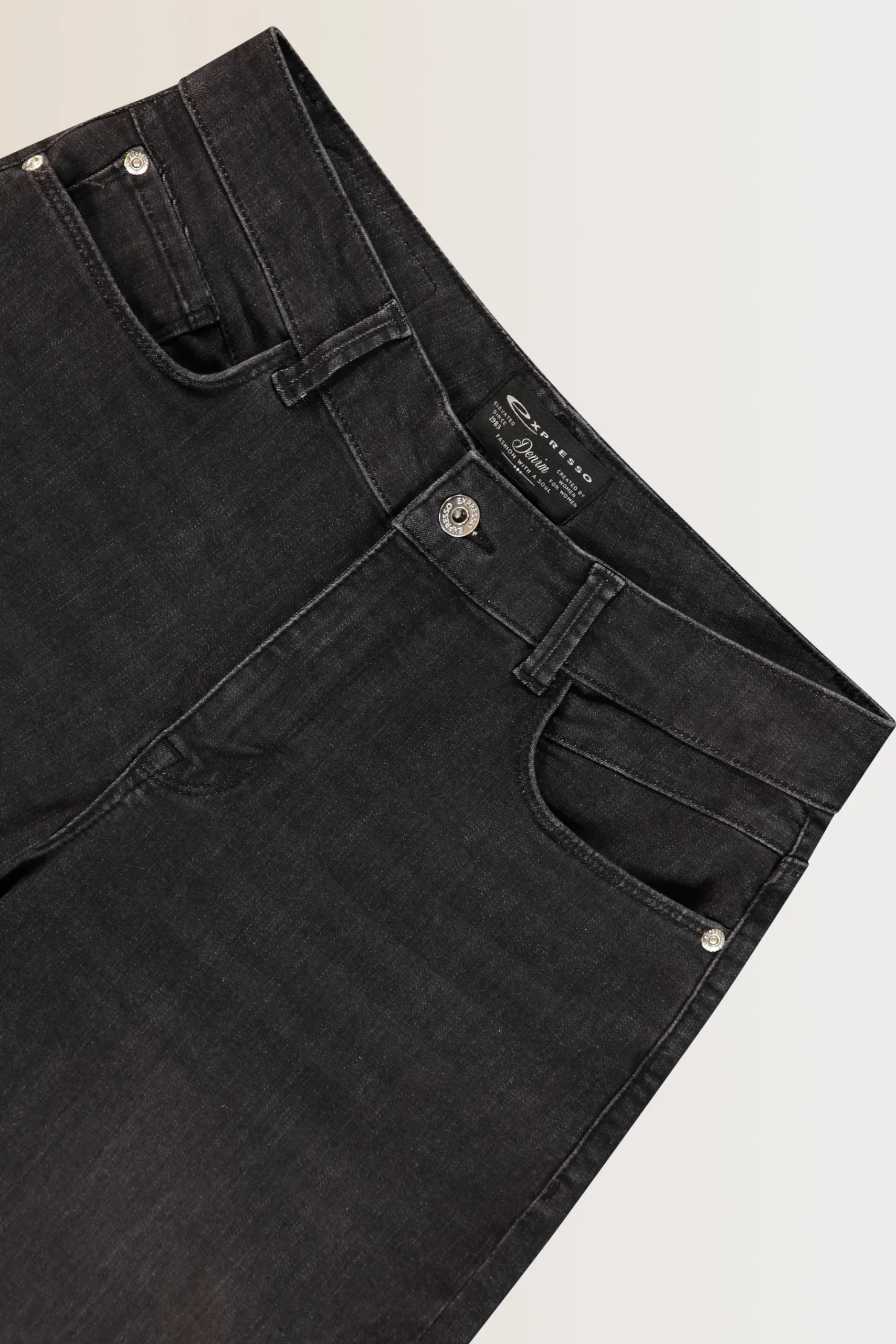 Expresso Jeans | Broeken^Broek ZWART