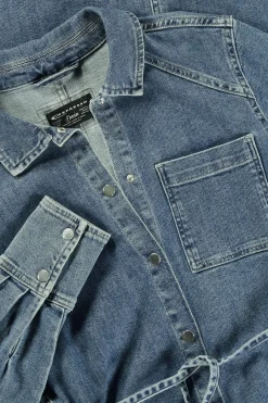 Expresso Jurken^Jurk MID BLUE DENIM