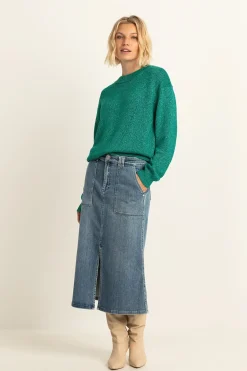 Expresso Rokken^Rok MID BLUE DENIM