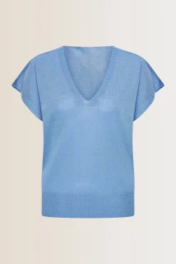 Expresso Tops^Top MIDDEN BLAUW