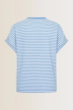 Expresso Tops^Top MIDDEN BLAUW