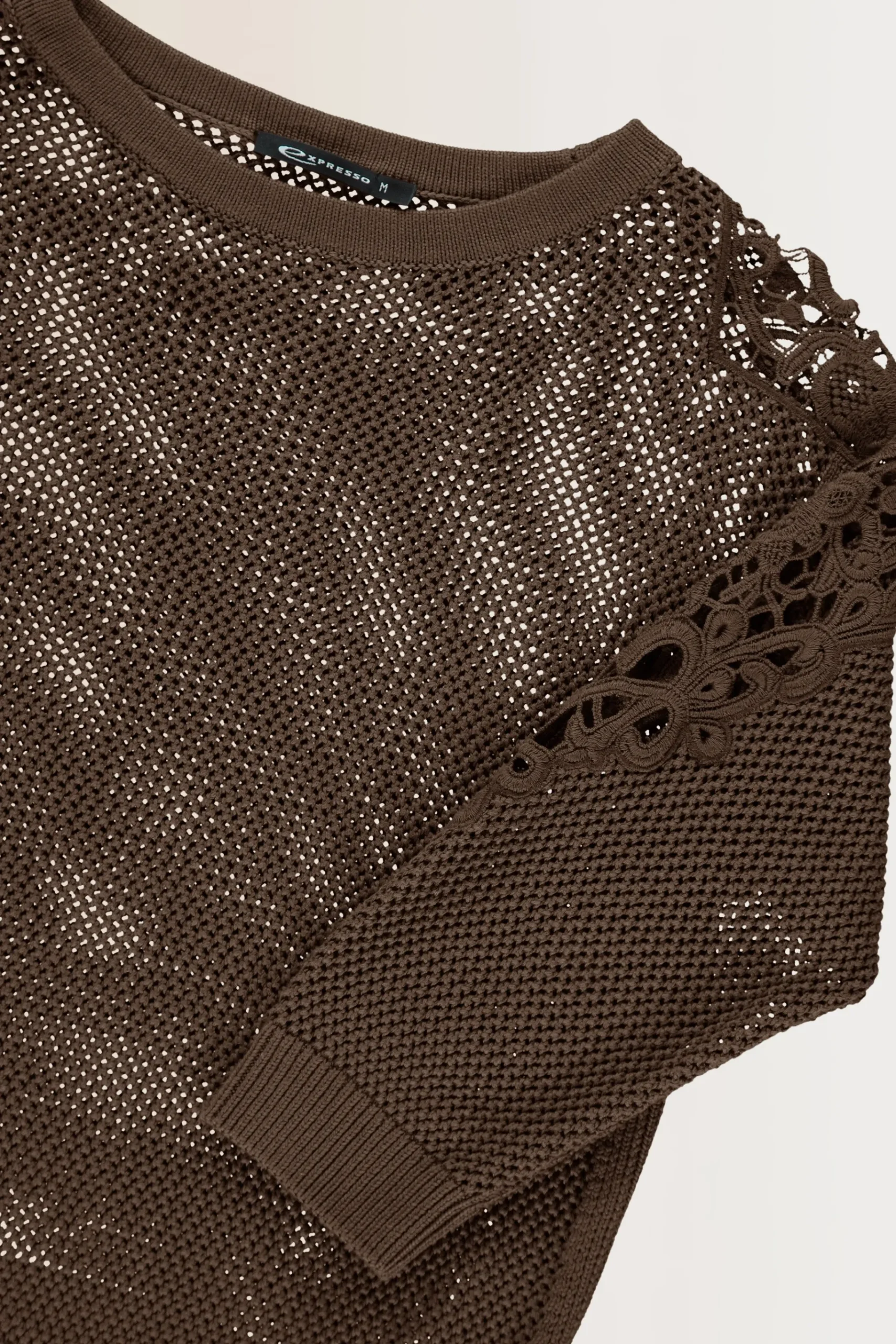Expresso Truien | Knitwear^Trui MIDDEN BRUIN